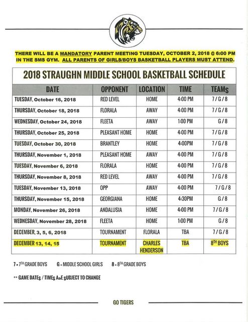 homedale middle school basketball schedule